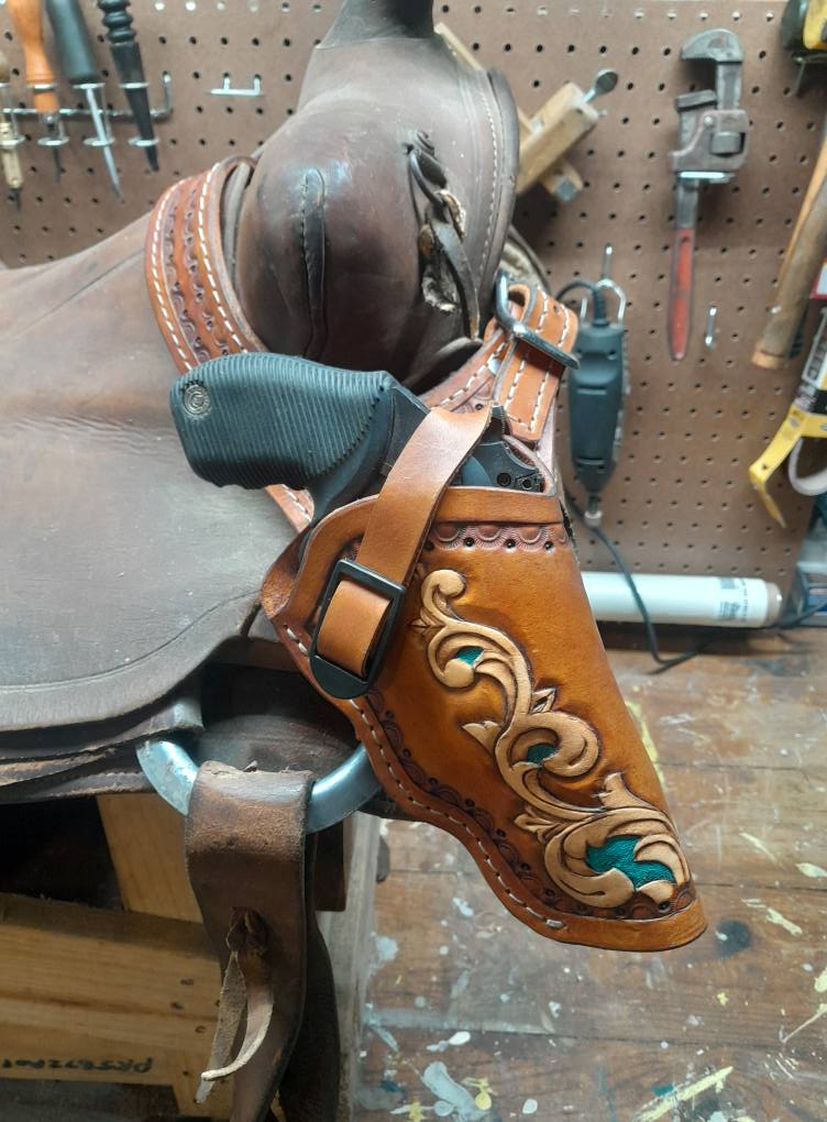 Saddle Holster For Right Hand with Custom Monogram