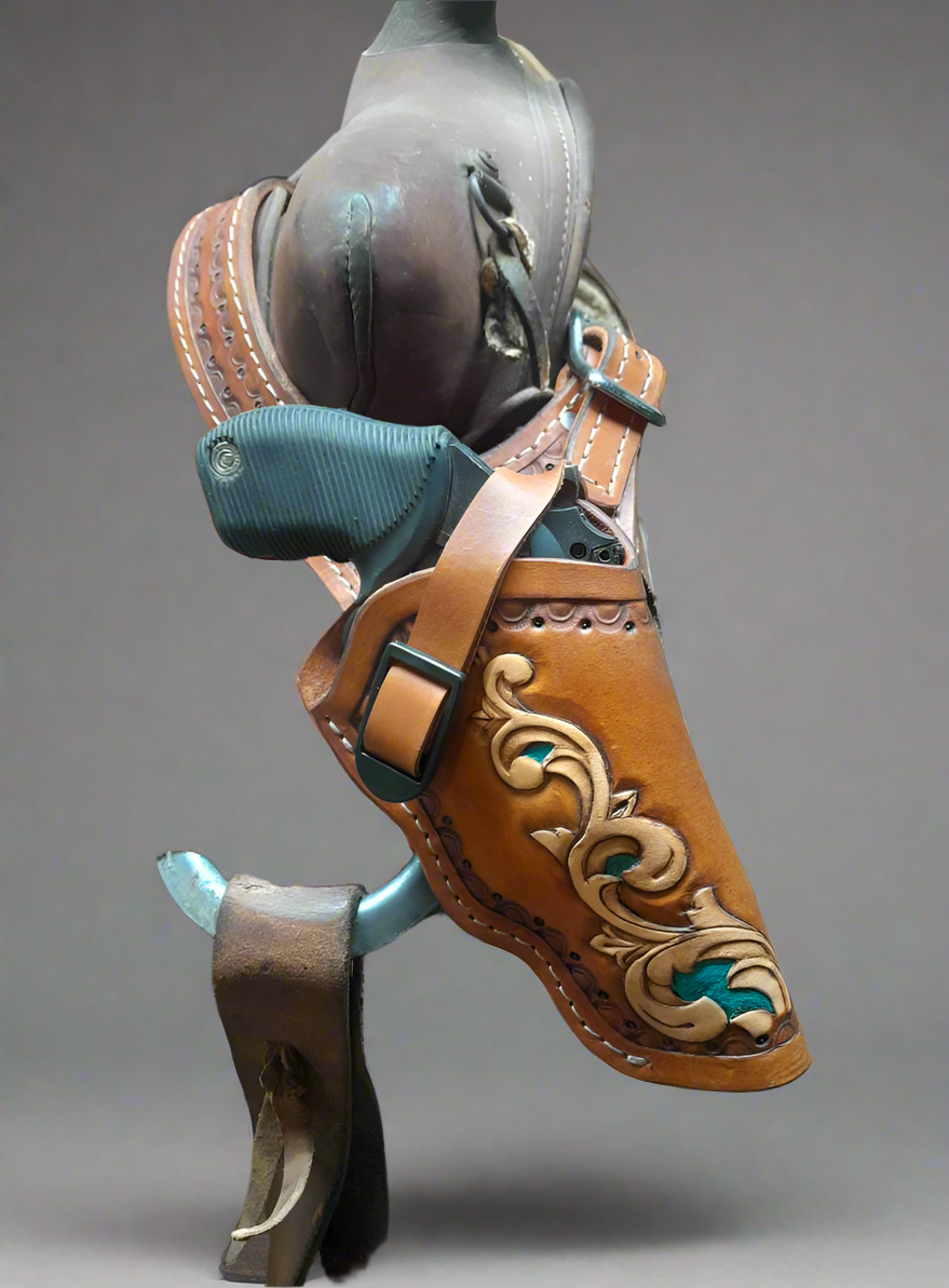 Saddle Holster For Right Hand with Custom Monogram
