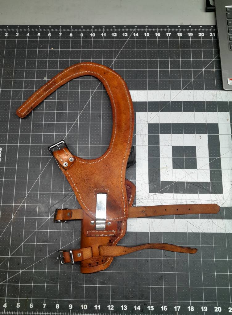 Saddle Holster For Right Hand with Custom Monogram