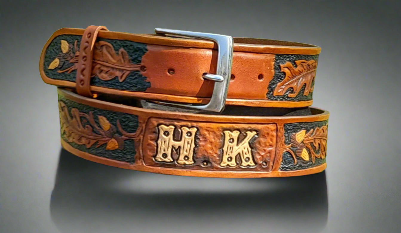 Handmade Monogrammed Belt