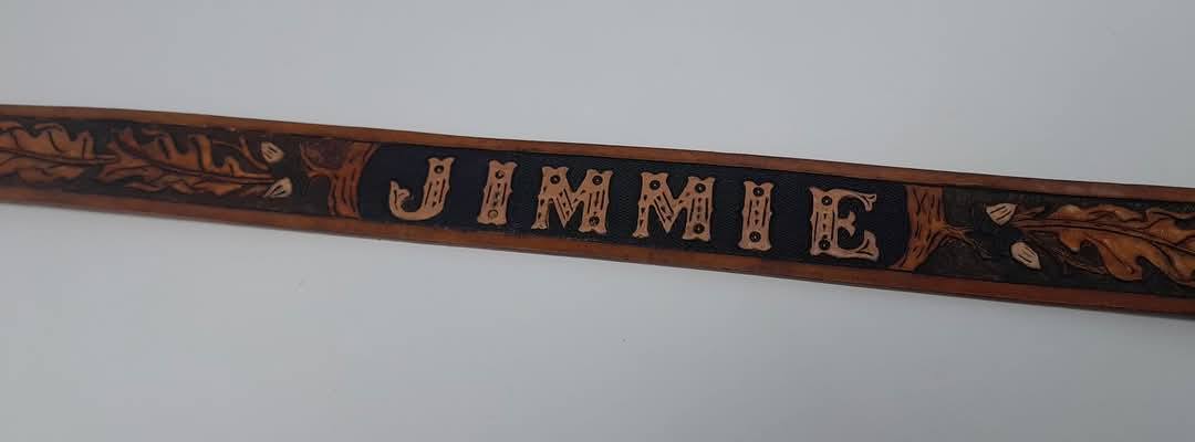 custom monogrammed leather belt