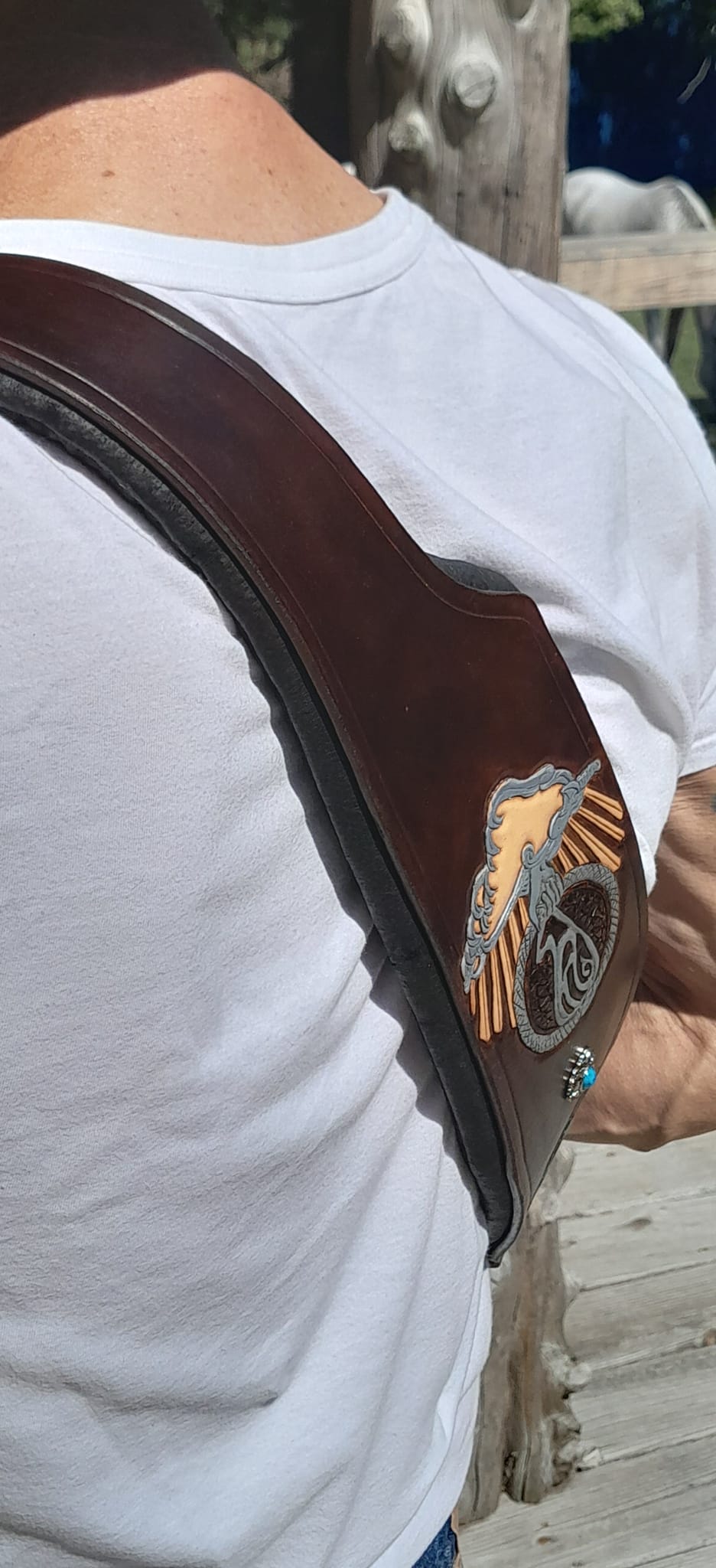 Padded guitar strap