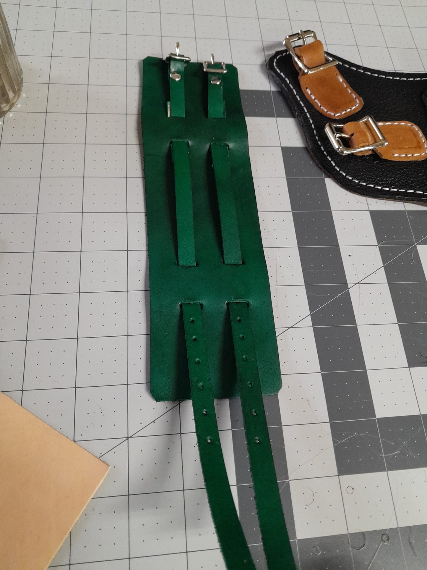 The Steamstress Tool Kit Wrist Bracer / Gauntlet Cuff. For seamstress and cosplay, costume and creative use.