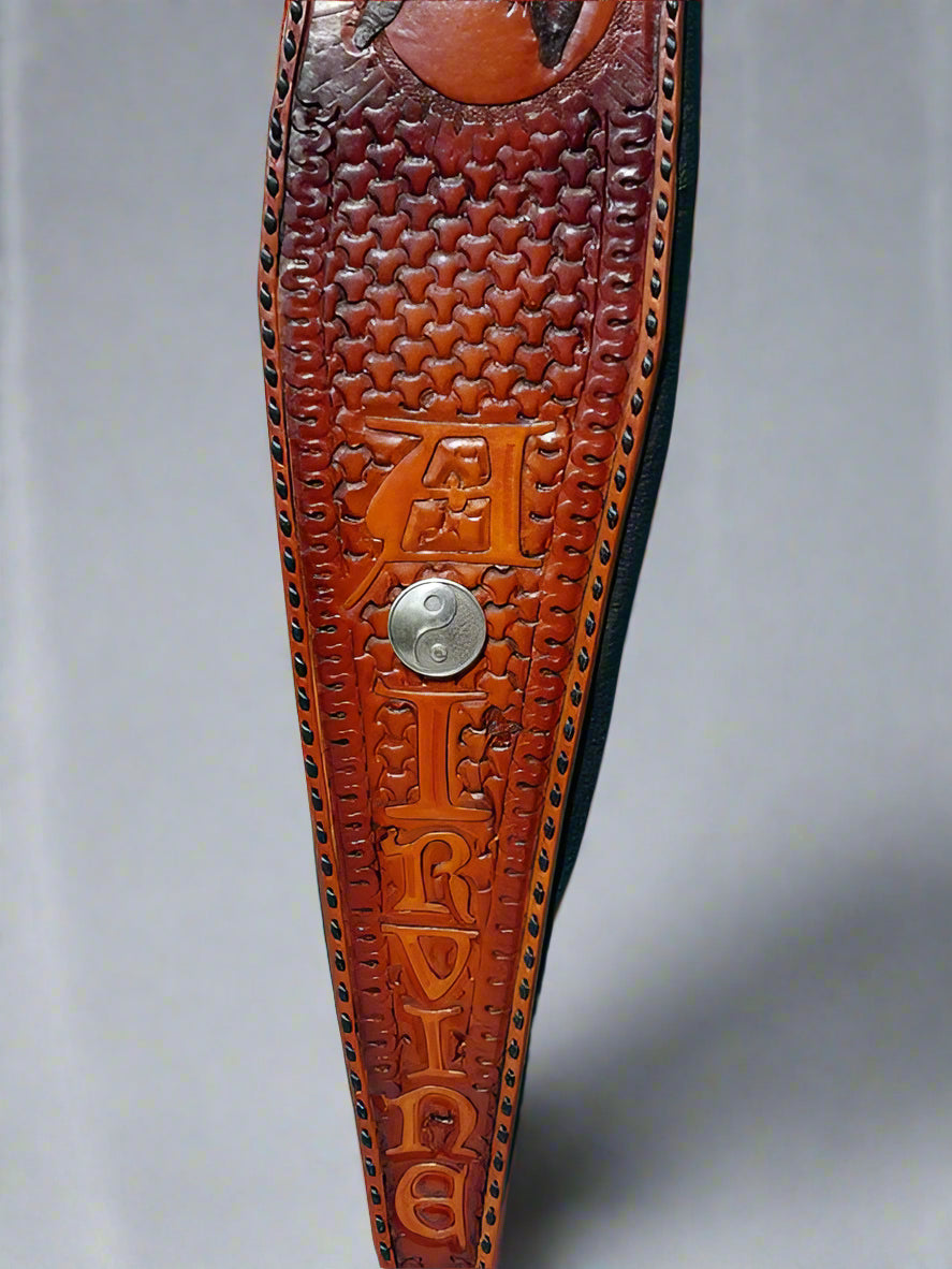 Handmade Padded Monogrammed Bass Guitar Strap