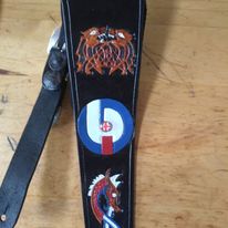 Handmade Padded Monogrammed Bass Guitar Strap