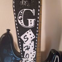 Custom Made Padded Personalized and Monogrammed Bass Guitar Strap