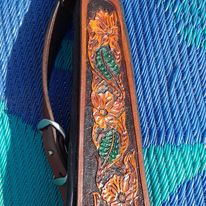 Handmade Padded Monogrammed Bass Guitar Strap