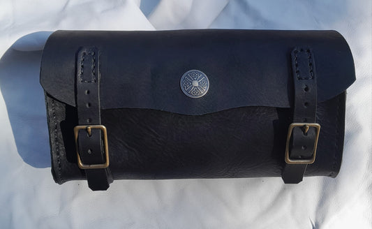 Handmade Buffalo Leather Tool Roll style Bag