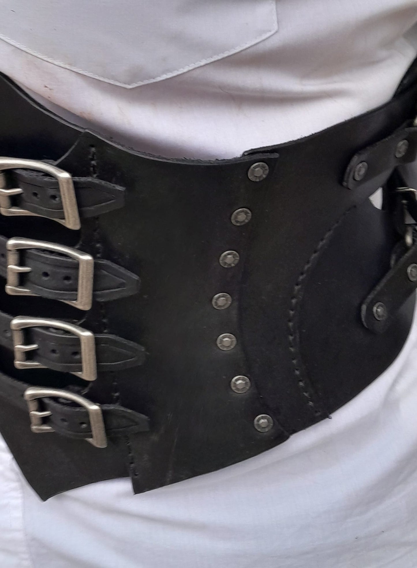 Waist Cincher / Corset, Hand Made From Leather, Fully Customizable. Small to XXXL Sizes