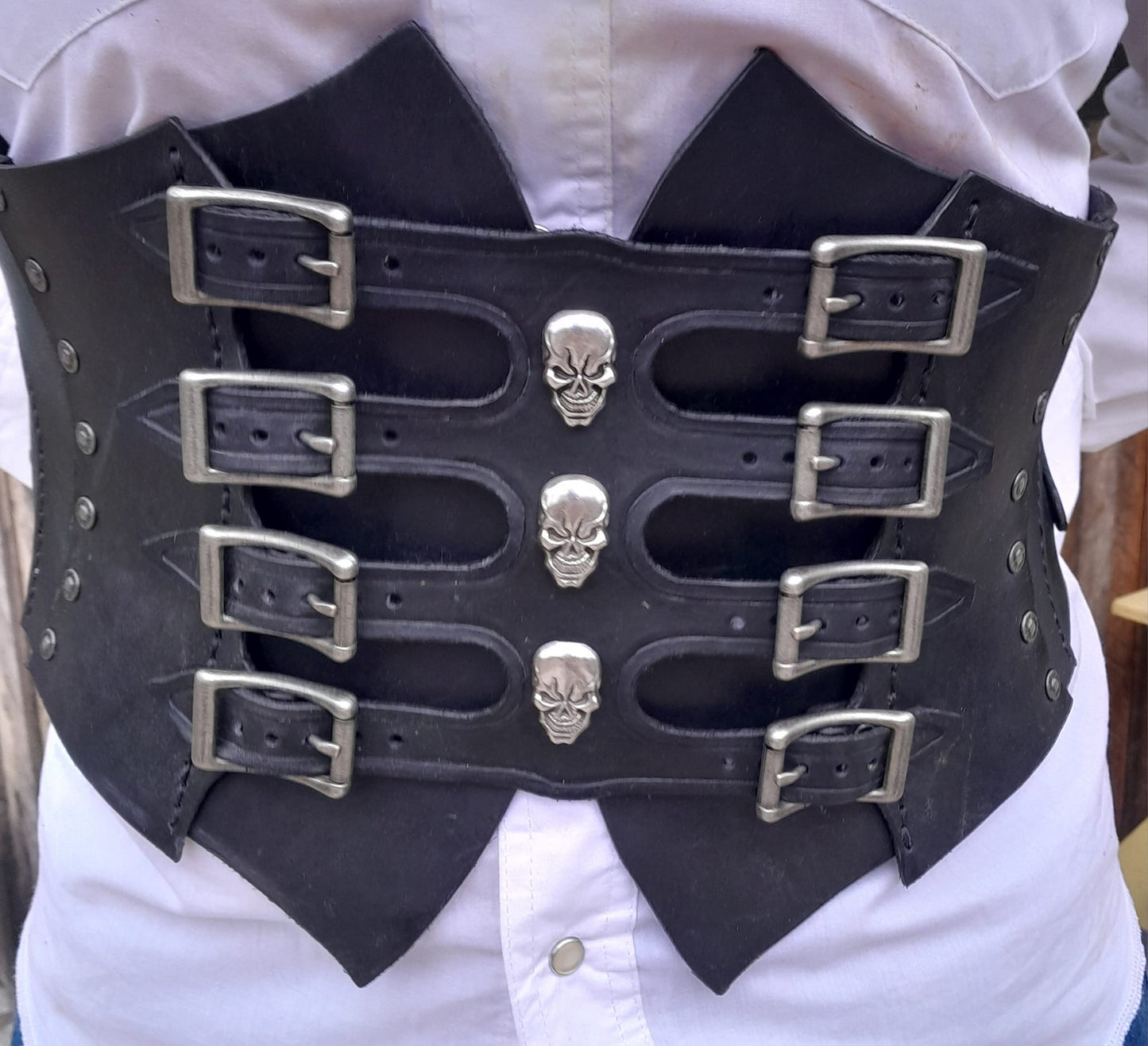 Waist Cincher / Corset, Hand Made From Leather, Fully Customizable. Small to XXXL Sizes