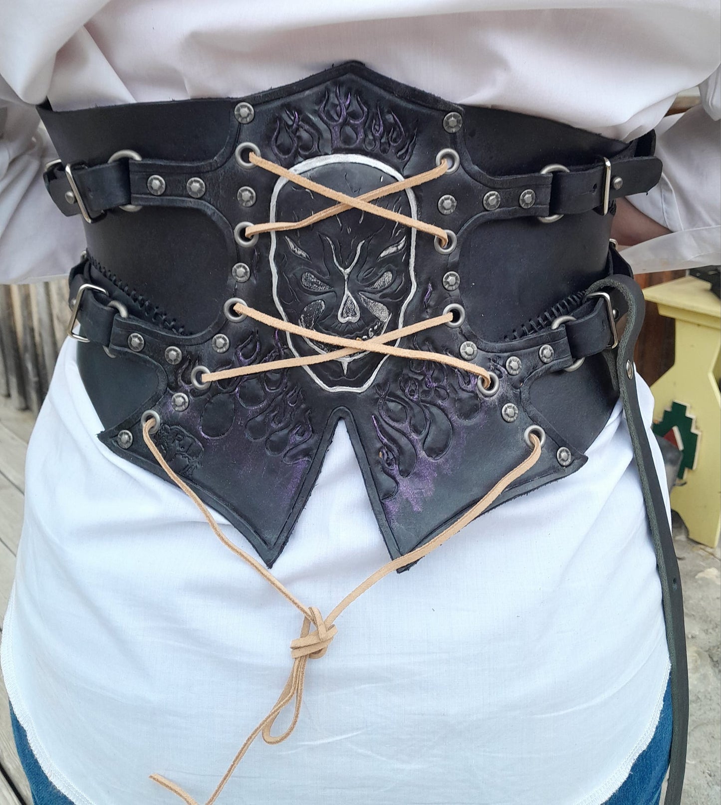 Waist Cincher / Corset, Hand Made From Leather, Fully Customizable. Small to XXXL Sizes