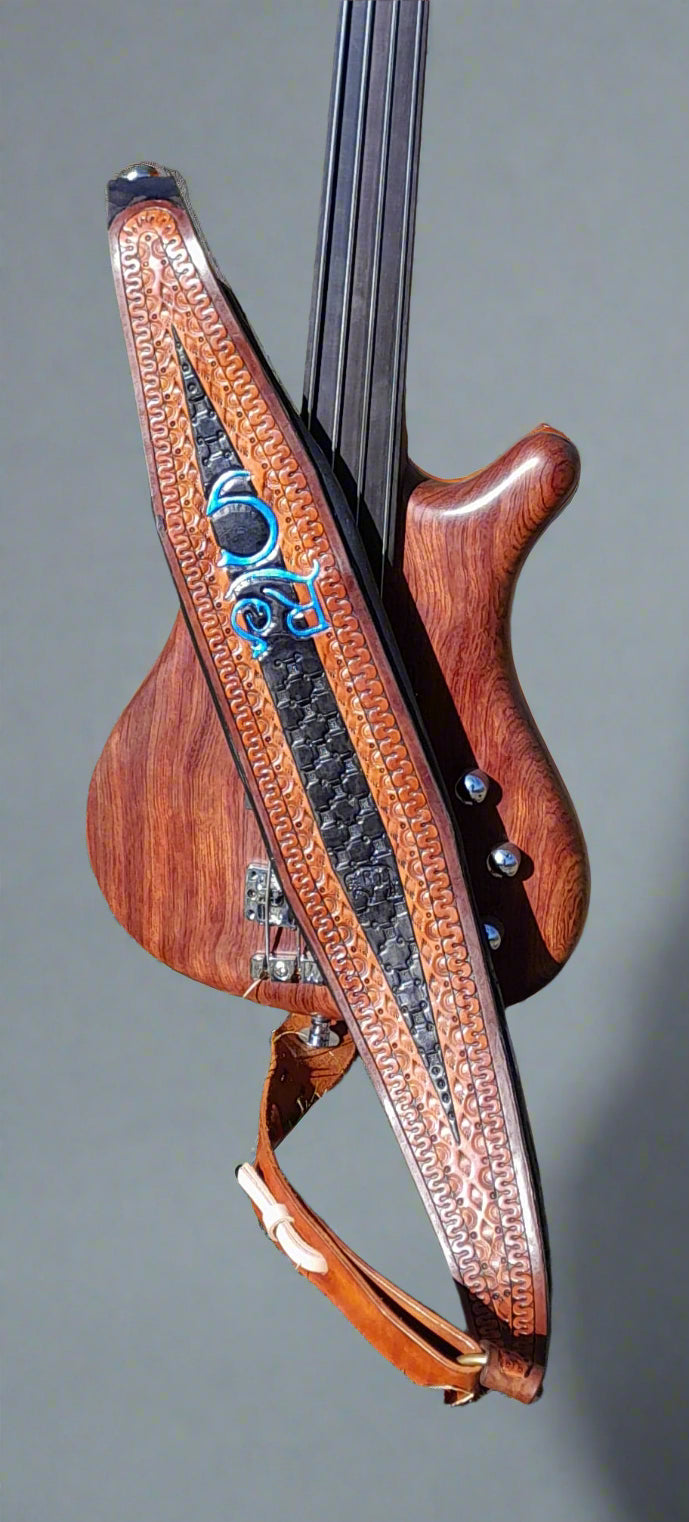 Custom, Handmade, Engraved, monogrammed, bass, guitar, strap, padded ...