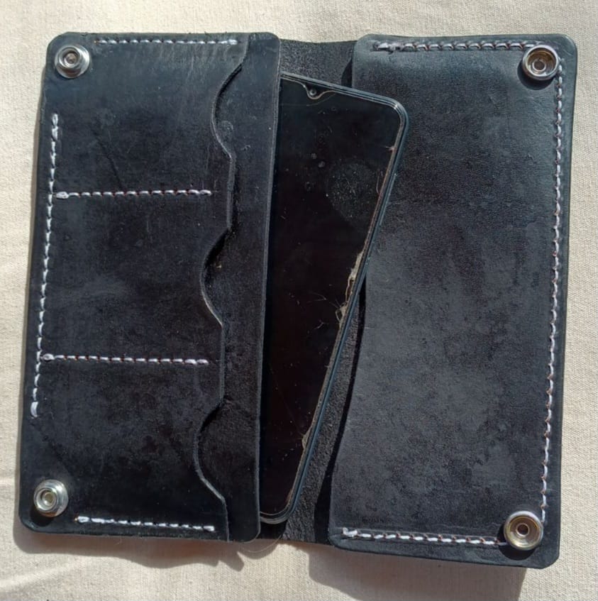 Long Cell Phone Sized Wallet Checkbook