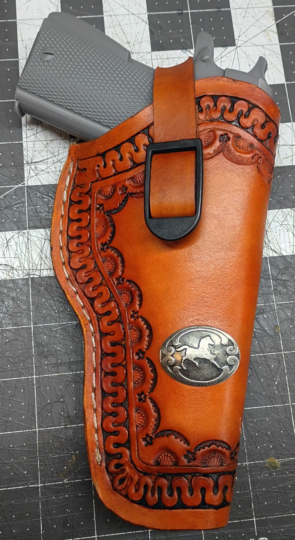 1911 Holster With Heavy Duty Steeel Clip Mount