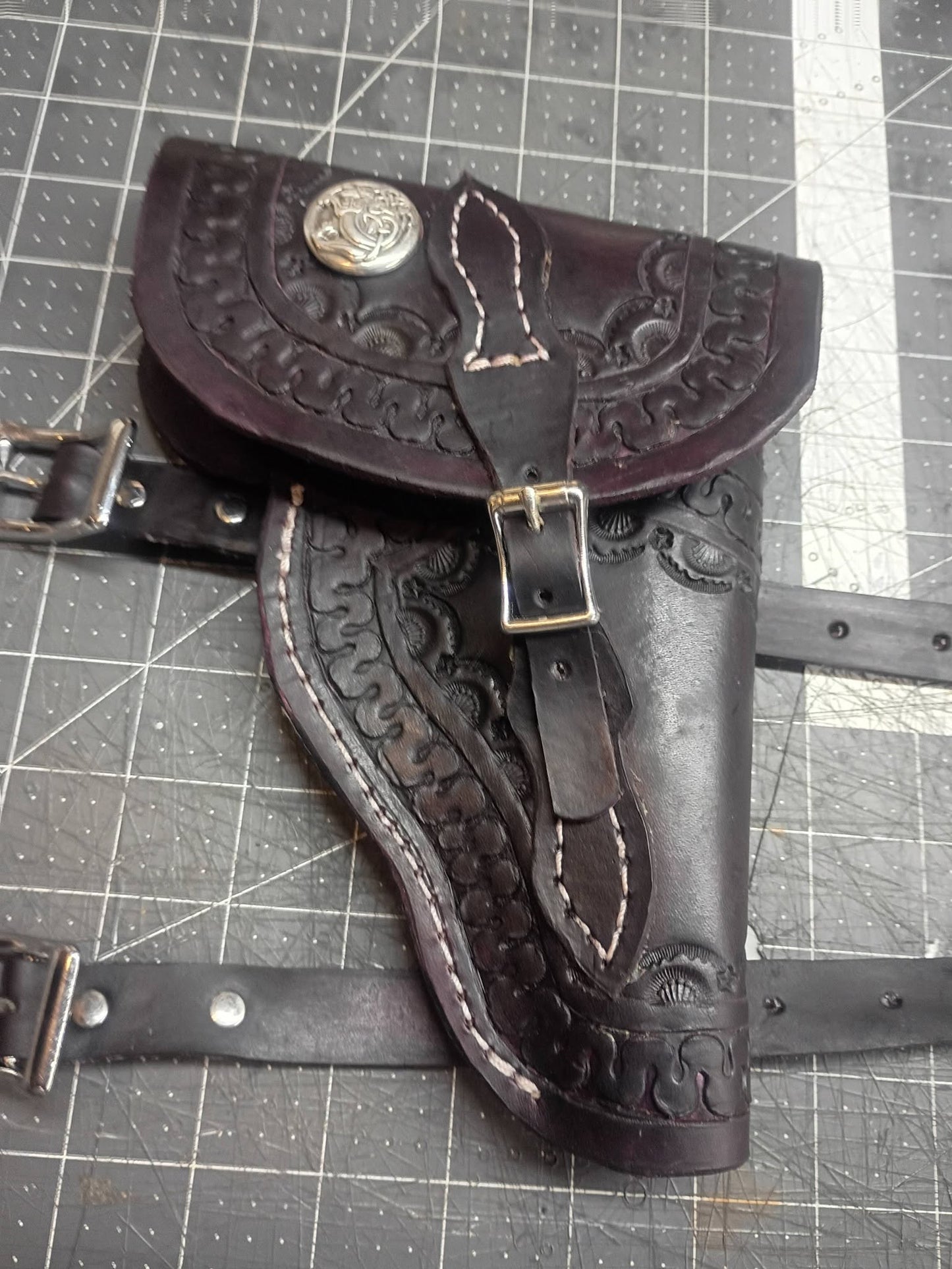 Saddle Holster For Right Hand with Custom Monogram