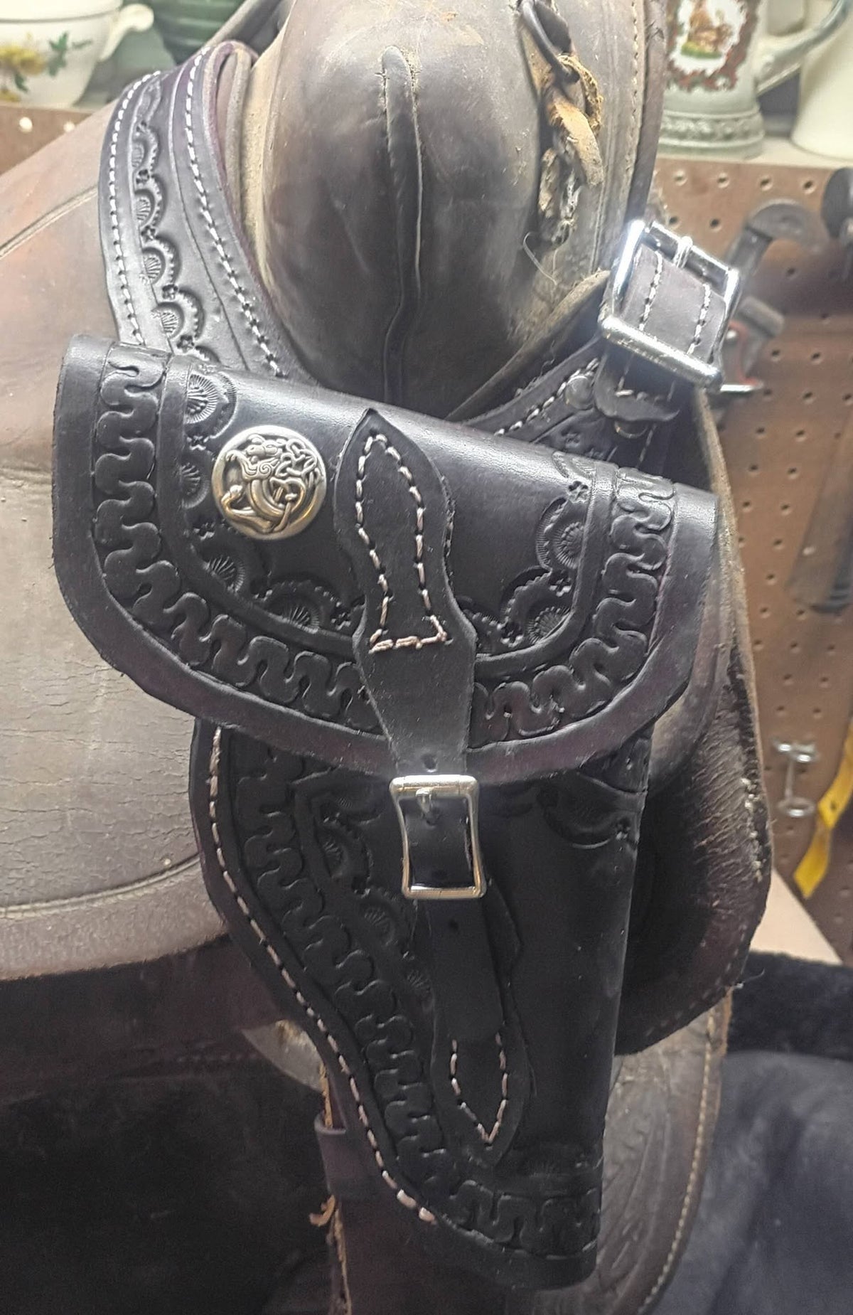 Saddle Holster For Right Hand with Custom Monogram