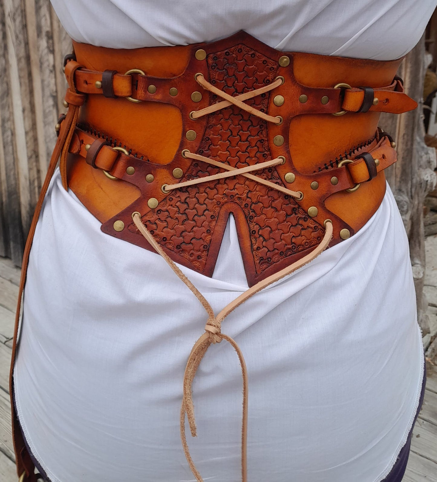 Waist Cincher / Corset, Hand Made From Leather, Fully Customizable. Small to XXXL Sizes