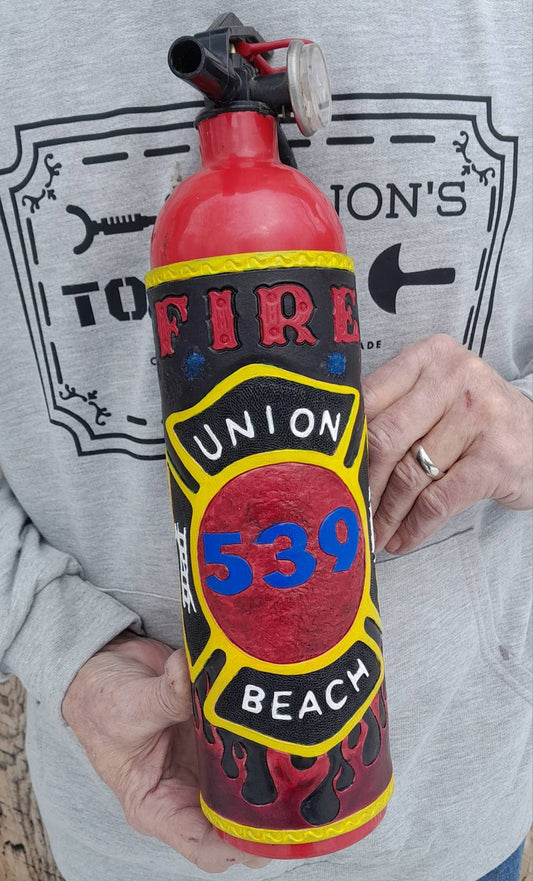 decorative fire extinguisher wrap